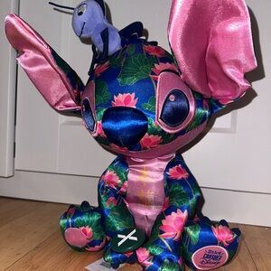 Disney Floral Stitch Plush in Pink and Blue